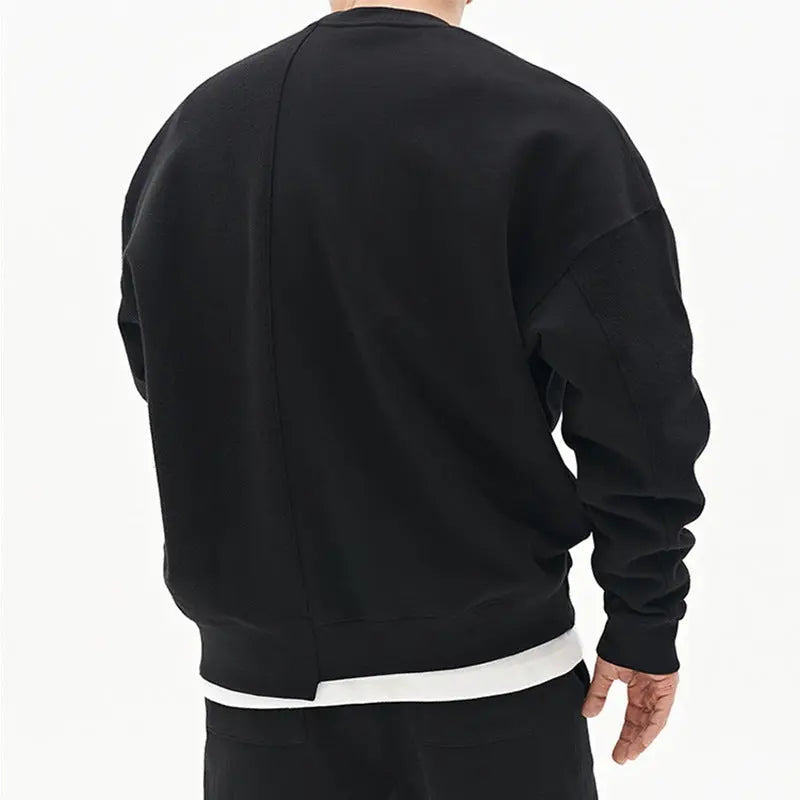 Pullover Round Neck Sweater Loose Men Clothes Conceitastral