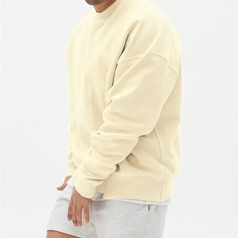 Pullover Round Neck Sweater Loose Men Clothes Conceitastral