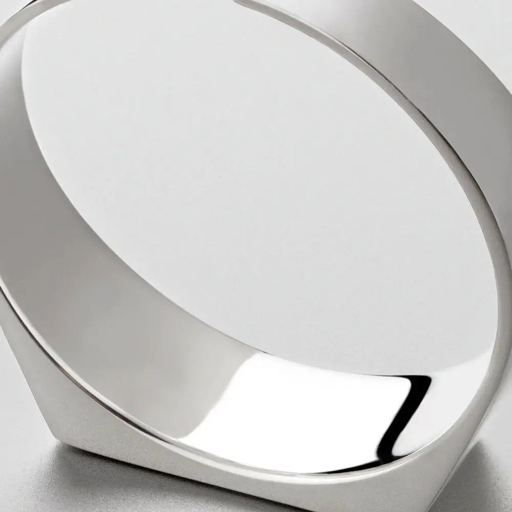 Small Strip Glossy Stainless Steel Ring Men Conceitastral