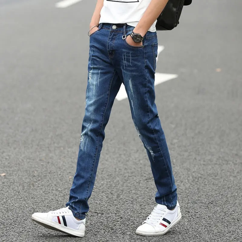 Summer Men's Denim Straight Pants Conceitastral