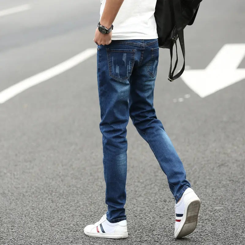 Summer Men's Denim Straight Pants Conceitastral