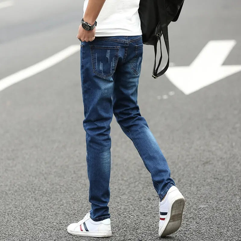 Summer Men's Denim Straight Pants Conceitastral