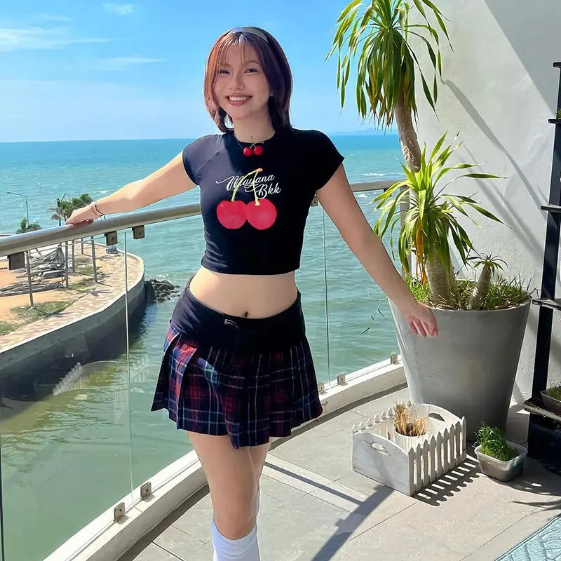 Summer Slim-fit All-match T-shirt Women Conceitastral