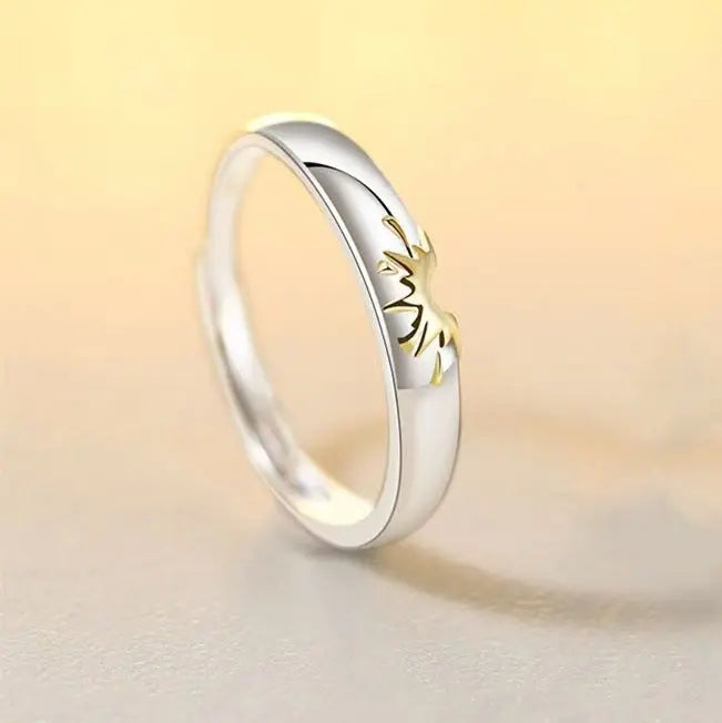 Sunflower Couple Ring In One For Men And Women Conceitastral