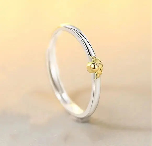 Sunflower Couple Ring In One For Men And Women Conceitastral