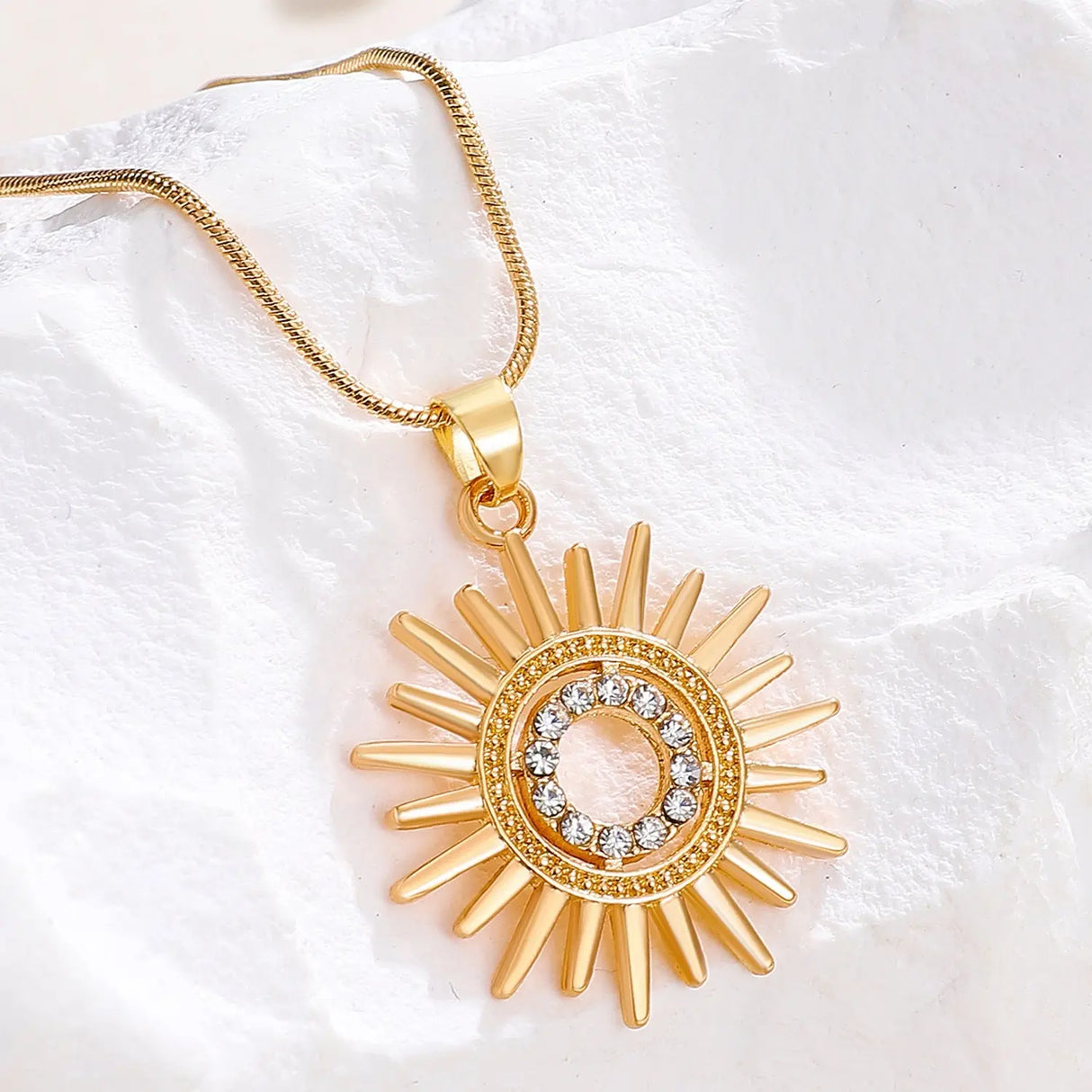 Sunflower Earrings Necklace Jewelry Suit Women Conceitastral