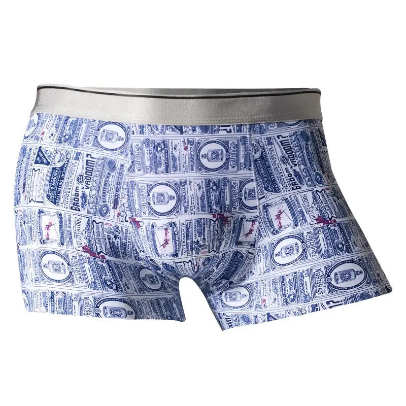 Underpants Man Ice Silk Men Underwear Boxer Shorts Seamless Conceitastral