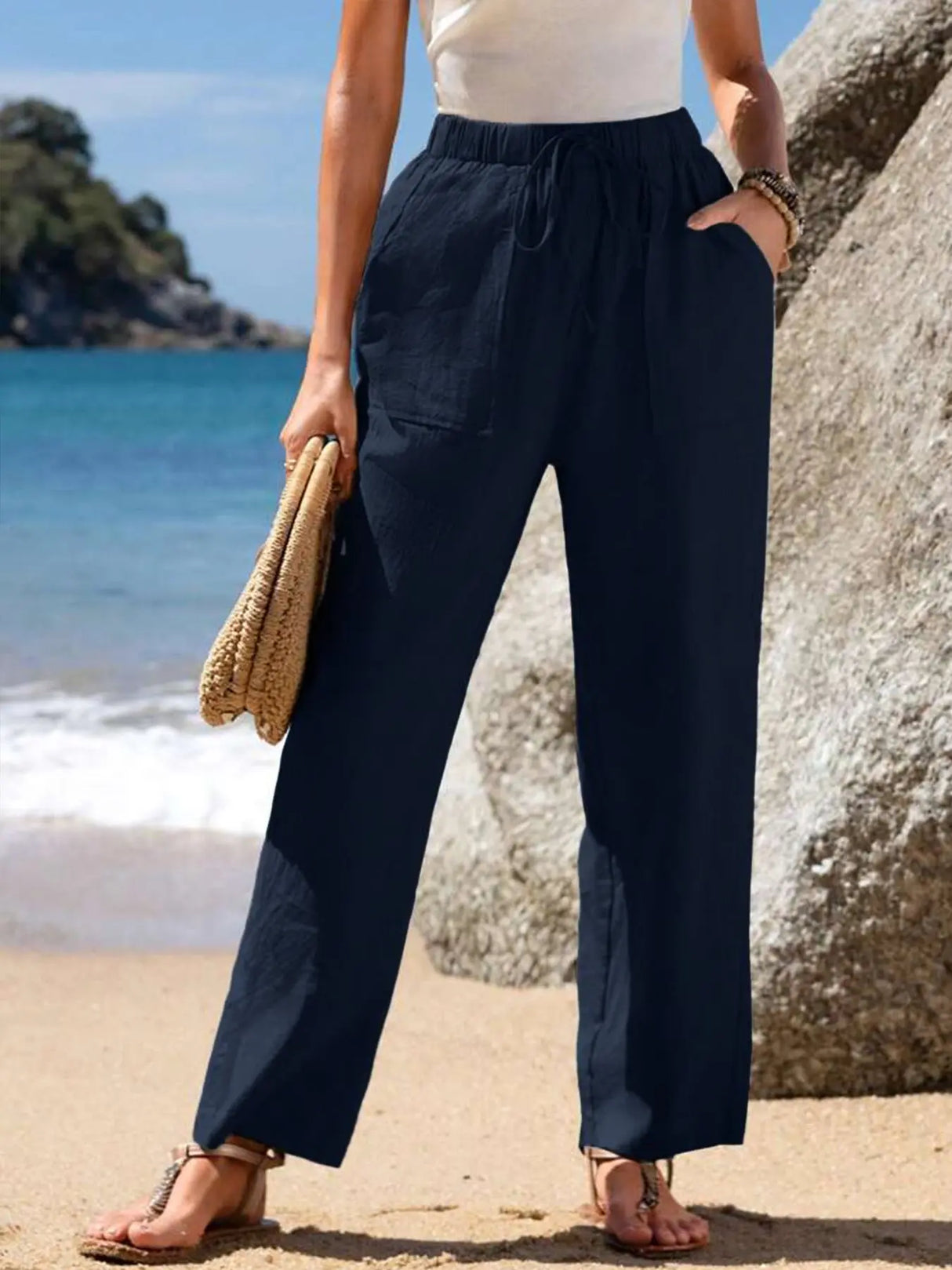 Wide-leg Pants Draping Effect Straight Pants Long High-end Conceitastral