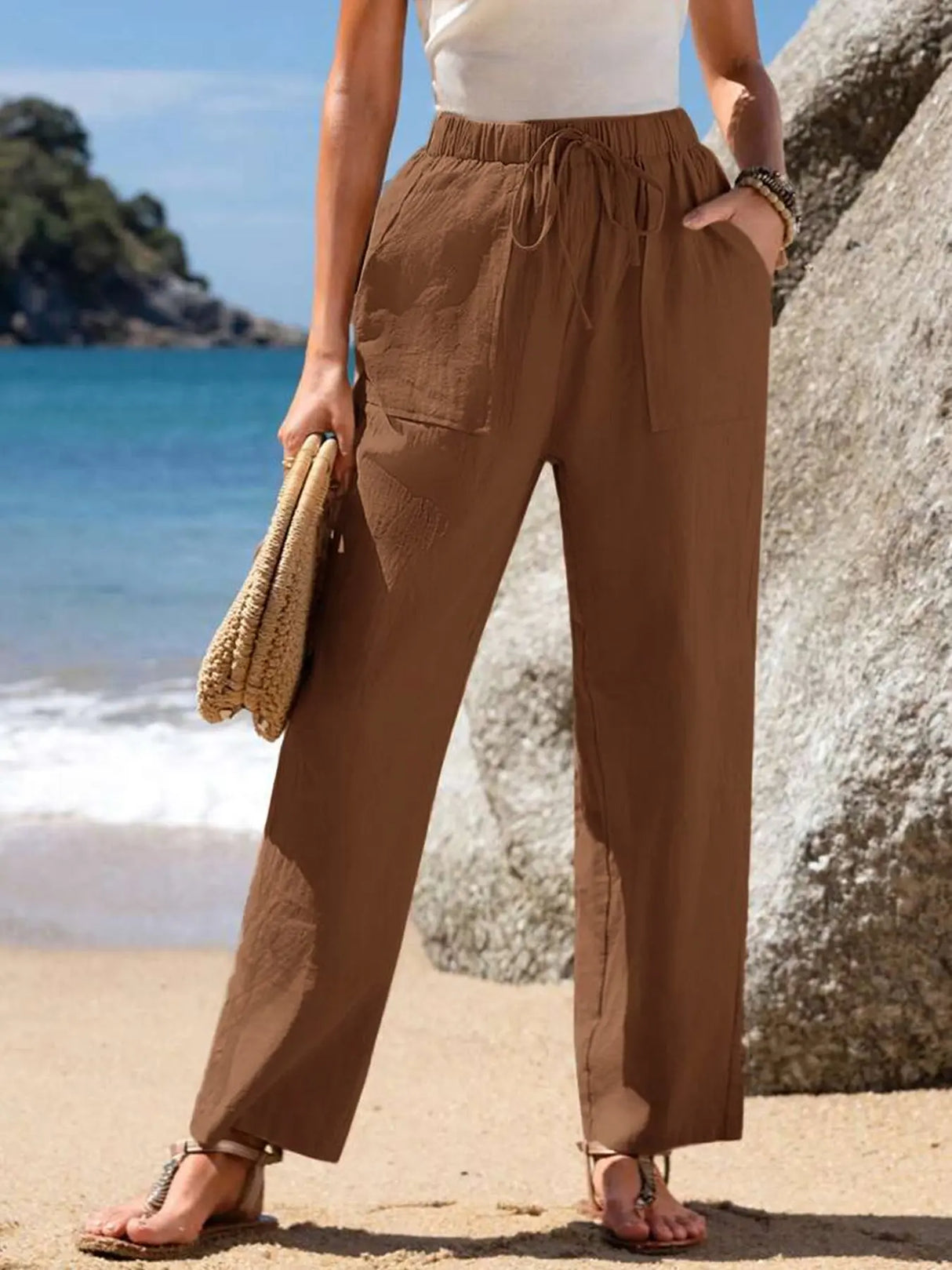 Wide-leg Pants Draping Effect Straight Pants Long High-end Conceitastral