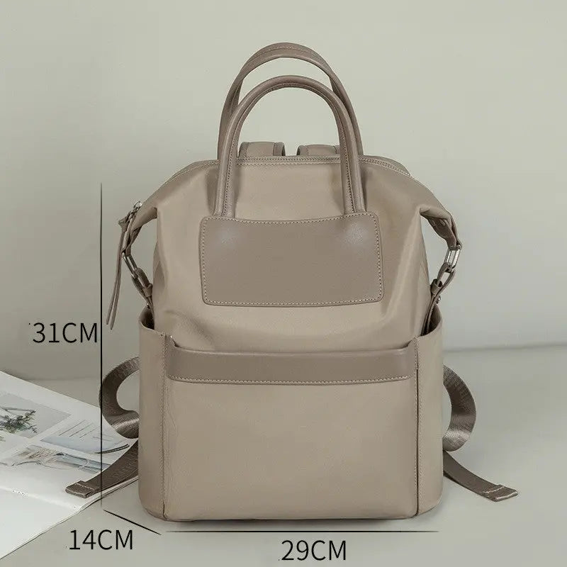 Women's Casual Backpack With Hand-hold Design Lightweight And Waterproof Commuting Travel Computer Bag Large Capacity Handbag Conceitastral
