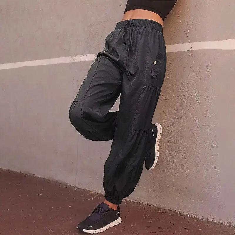 Women's Layered Pleated Pocket Loose Trousers Conceitastral