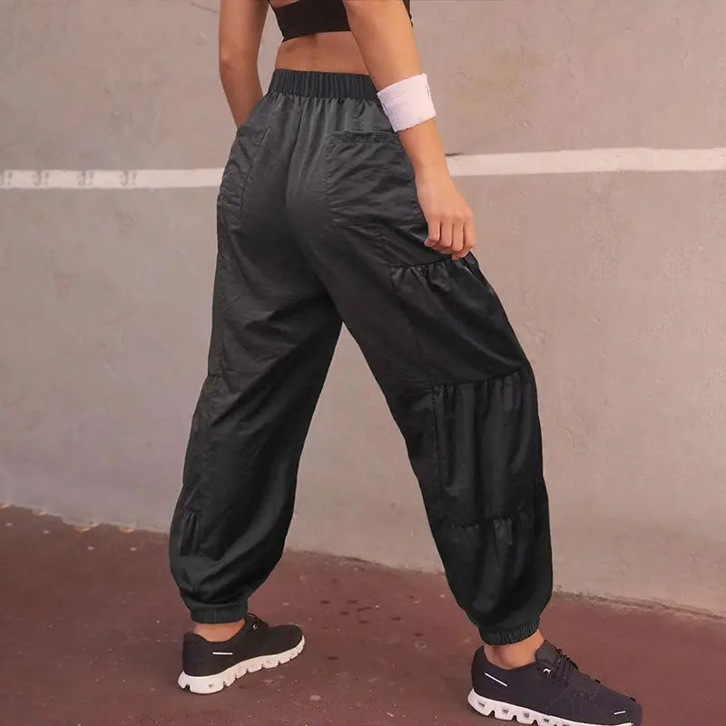 Women's Layered Pleated Pocket Loose Trousers Conceitastral