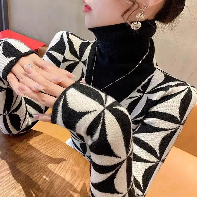 Women's Turtleneck Sweater Bottoming Shirt Conceitastral