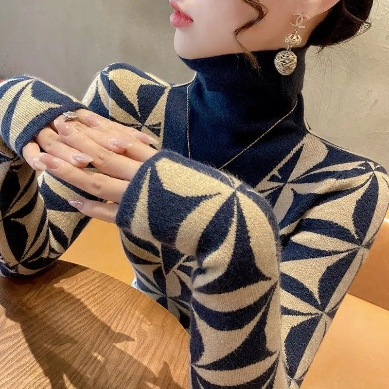 Women's Turtleneck Sweater Bottoming Shirt Conceitastral