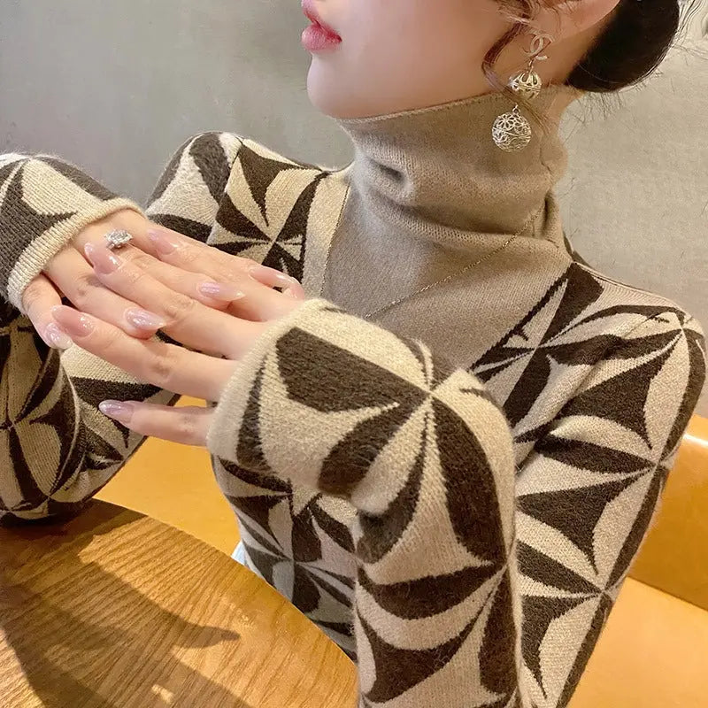 Women's Turtleneck Sweater Bottoming Shirt Conceitastral