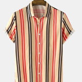 3D Digital Printed Short Sleeved Cardigan For Men Conceitastral