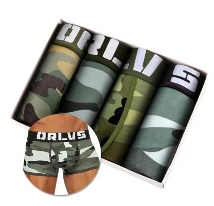 4Pc Homem Cueca Calcinha Cueca Boxer para Homens Boxer Curto Conceitastral