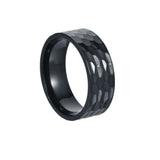 8MM Wide Vacuum Plated Titanium Steel Ring For Men Conceitastral