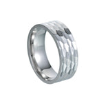 8MM Wide Vacuum Plated Titanium Steel Ring For Men Conceitastral