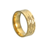 8MM Wide Vacuum Plated Titanium Steel Ring For Men Conceitastral