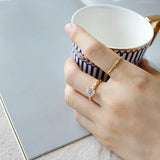 925 Silver AAAA Zircon Rings Minimalist Big Zircon Party Rings for Women Elegant Fashion Wedding Jewelry Gifts Conceitastral