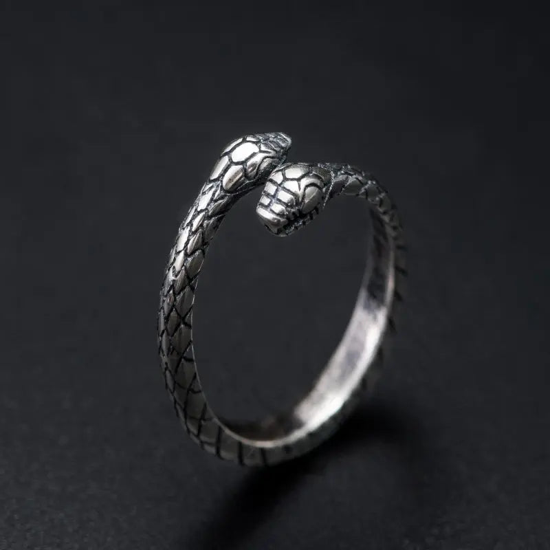 925 Silver Cool Style Snake Head Vintage Ring For Men And Women Conceitastral
