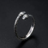 925 Silver Cool Style Snake Head Vintage Ring For Men And Women Conceitastral