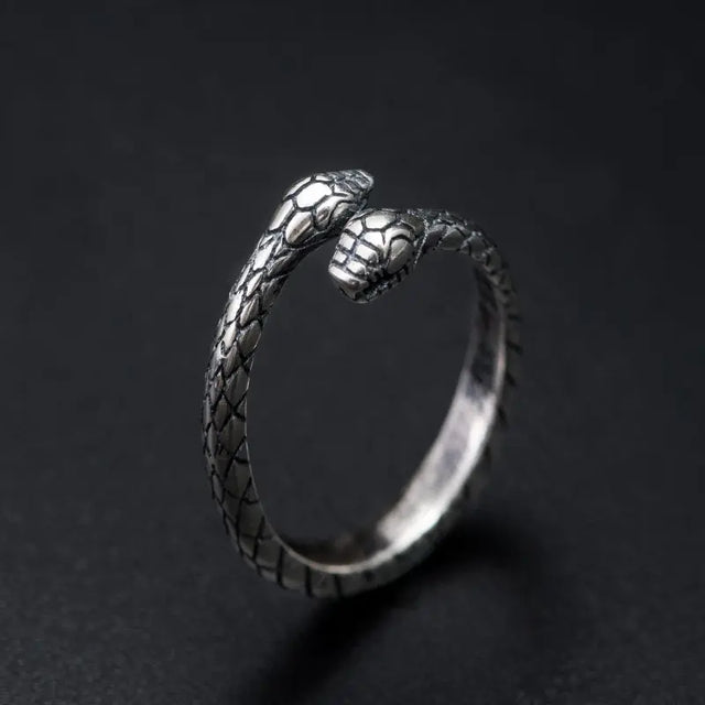 925 Silver Cool Style Snake Head Vintage Ring For Men And Women Conceitastral
