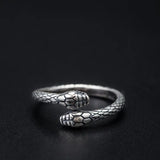 925 Silver Cool Style Snake Head Vintage Ring For Men And Women Conceitastral