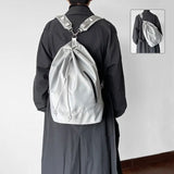 Adjustable Shoulder-strap Bag Fashion Dual-purpose Backpack Leisure Bucket Shoulder Bag Women Personalized Campus Schoolbag Fro Students Conceitastral