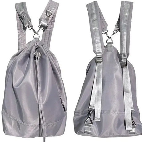 Adjustable Shoulder-strap Bag Fashion Dual-purpose Backpack Leisure Bucket Shoulder Bag Women Personalized Campus Schoolbag Fro Students Conceitastral