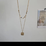 Baroque shaped pearl stacking necklace women Conceitastral