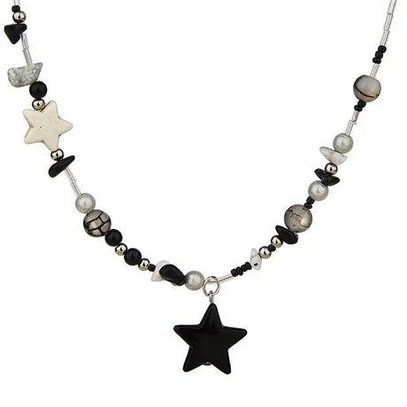 Black XINGX Beaded Necklace For Women Conceitastral