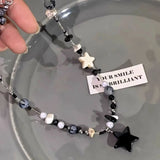 Black XINGX Beaded Necklace For Women Conceitastral