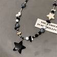 Black XINGX Beaded Necklace For Women Conceitastral