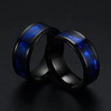 Blue Shell Titanium Steel Ring Fashion Personality Men And Women Ring Conceitastral