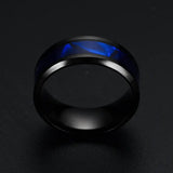 Blue Shell Titanium Steel Ring Fashion Personality Men And Women Ring Conceitastral