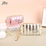Bolsa Organizadora de Cosméticos Impermeável em PVC Laser – Neceser Feminino Conceitastral