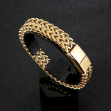 Bracelete Masculino de Aço Inoxidável - Estilo Urbano e Moderno Conceitastral