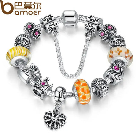 Bracelete de Charme com Pérolas de Vidro - Elegância e Sofisticação Conceitastral