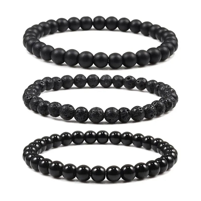 Bracelete de Pedra Natural Elástico - Equilíbrio e Bem-Estar Conceitastral
