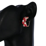 Brincos de Zircônia Cúbica Dourados - Elegância e Brilho para Todos os Momentos Conceitastral