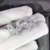 Butterfly earrings diamond earrings women Conceitastral