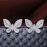 Butterfly earrings diamond earrings women Conceitastral