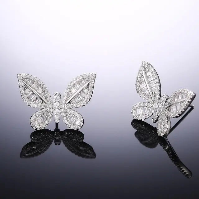 Butterfly earrings diamond earrings women Conceitastral