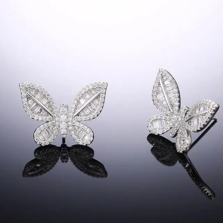 Butterfly earrings diamond earrings women Conceitastral
