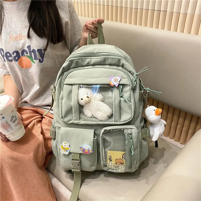 Casual Large-capacity School Bag Harajuku Style Backpack for Middle and High School Students Conceitastral