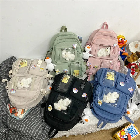Casual Large-capacity School Bag Harajuku Style Backpack for Middle and High School Students Conceitastral