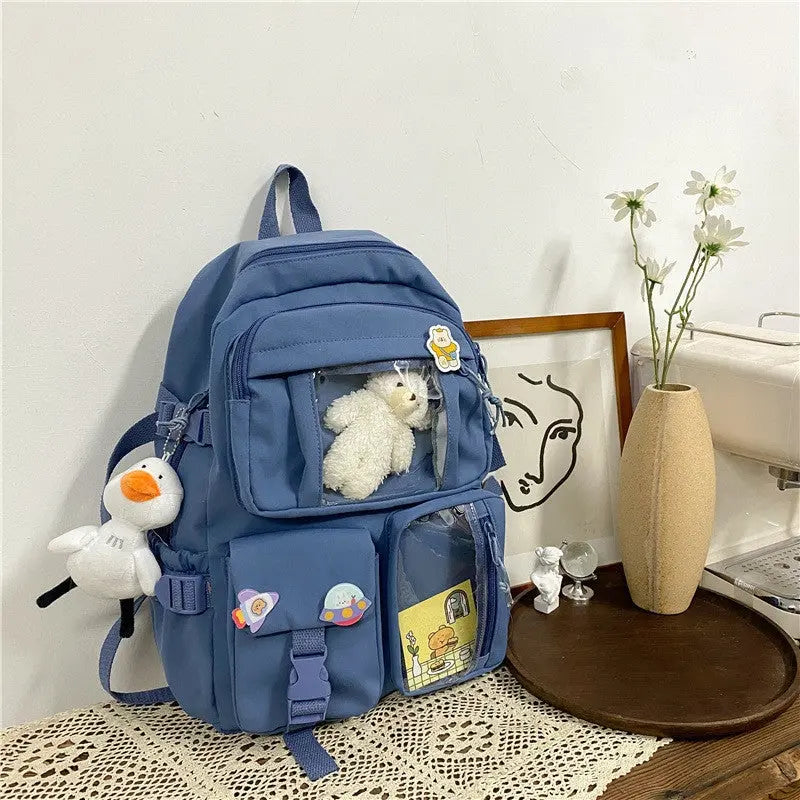 Casual Large-capacity School Bag Harajuku Style Backpack for Middle and High School Students Conceitastral