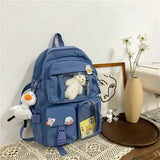 Casual Large-capacity School Bag Harajuku Style Backpack for Middle and High School Students Conceitastral